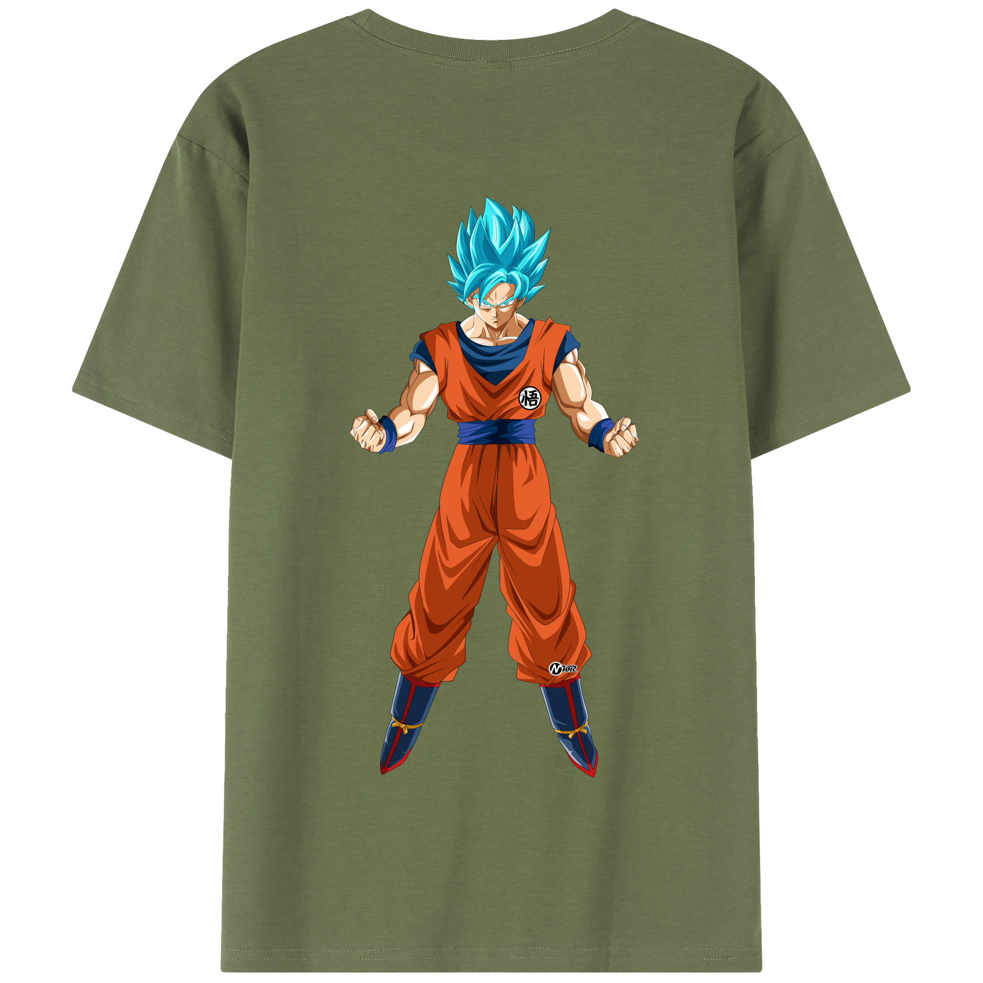 （画像用） ドラゴンボール 孫悟空（そん ごくう）Son Goku カカロット DRAGON BALL Kakarotto 綿100％半袖Tシャツ（背面プリント）